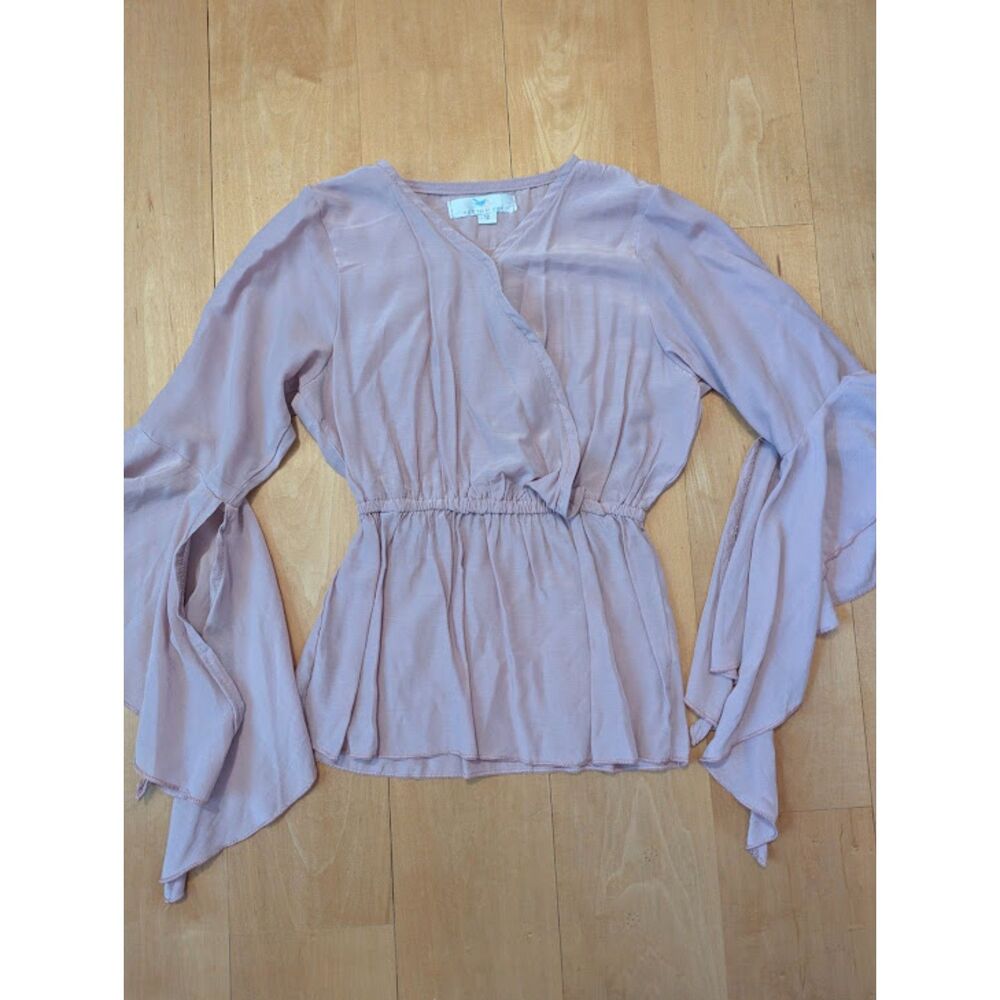 NFS DO NOT BUY Payton Bre pink mauve long sleeve flowy top 12 Girls